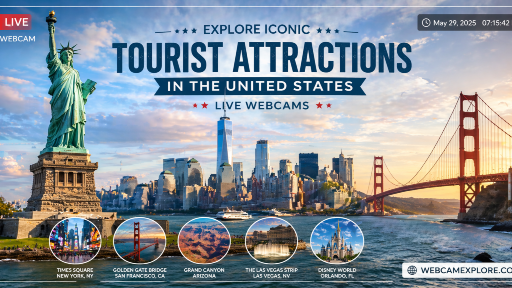 Tourist Attractions in the United States (Live Webcams)