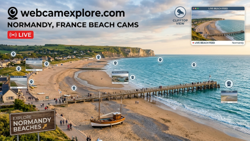 Normandy Beaches Live Webcam Directory