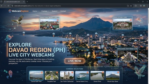 Live city webcams in Davao Region, Philippines