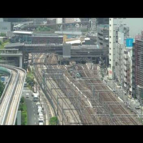 Hamamatsuchō Station Railway Tracks Live View | Tokyo, Japan