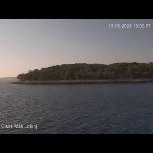Čikat Bay Live: Lanterna Webcam, Mali Lošinj, Croatia