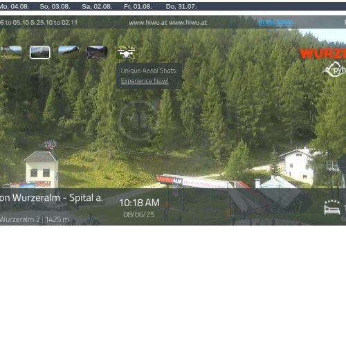 Wurzeralm Mountain Station Live Webcam: Spital am Pyhrn, Austrian Alps
