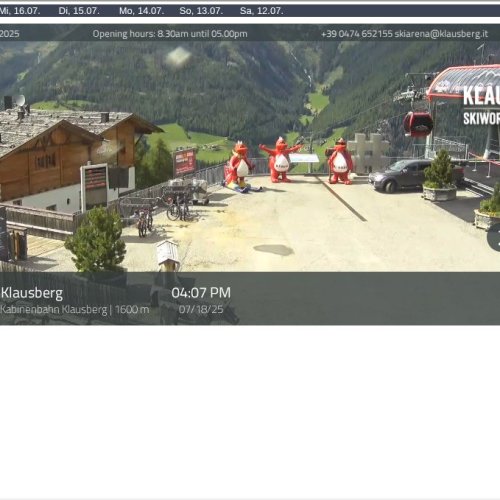 Klausberg Gondola Mountain Station, Ahrntal Valley Live