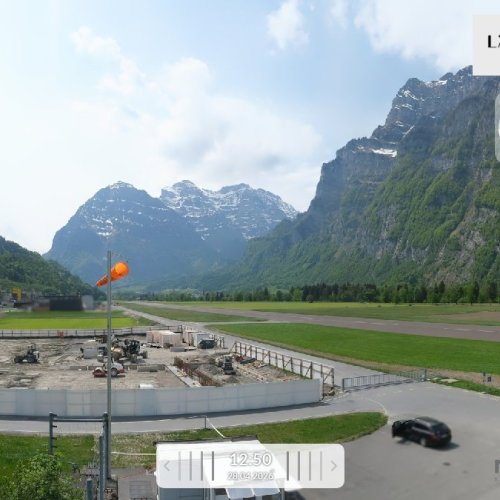 Live View from Mollis Airport, Switzerland 🏞️
