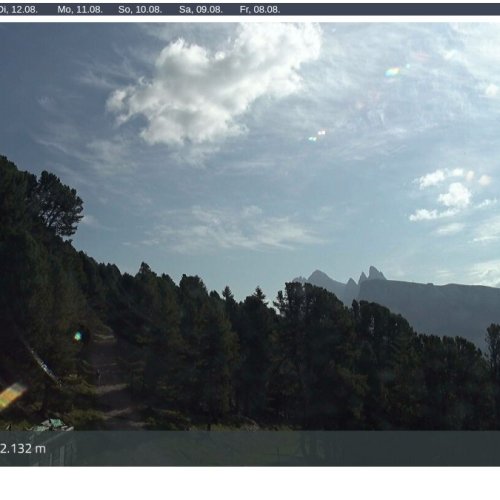 Raschötz Live Webcam: Panoramic Views of Val Gardena Dolomites