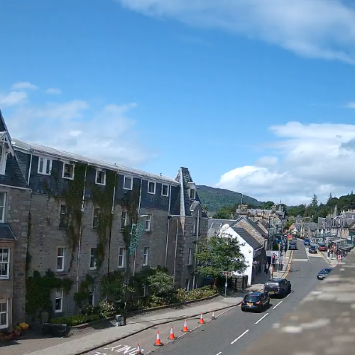 Pitlochry Live: Atholl Road North Webcam