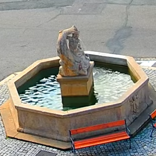 riegrovo náměstí square in kroměříž, zlín, czechia