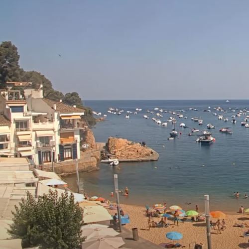 Platja de Tamariu Beach Live Cam, Girona, Spain