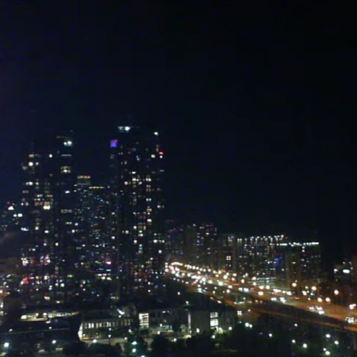 toronto cn tower & gardiner expy, ont, canada