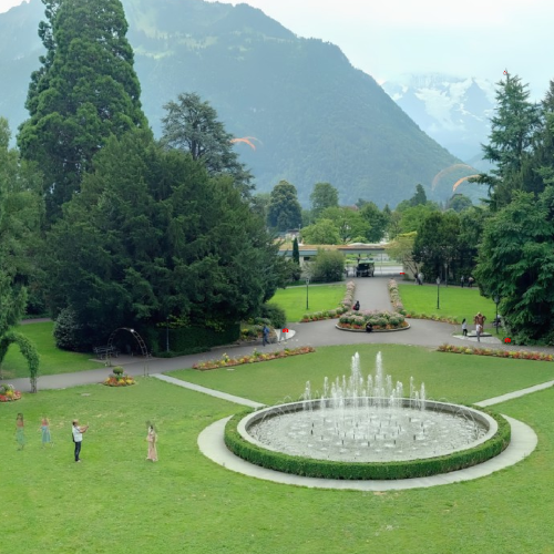 Casino Interlaken AG Webcam: Live Views of the Kursaal Gardens