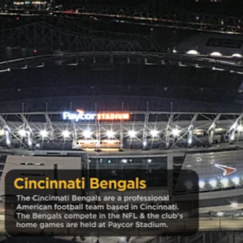 of cincinnati from axis experience center, ohio, usa
