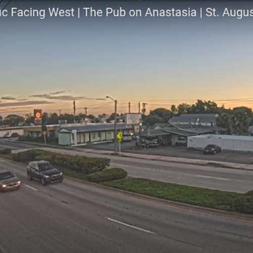 St. Augustine Live Webcam: A1A Traffic & Anastasia Island