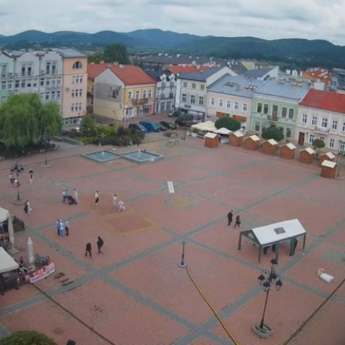 Sanok Market Square Live Webcam - Subcarpathian, Poland