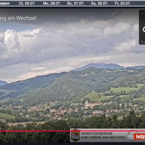 Kirchberg am Wechsel Live Webcam: Views from Arabichl