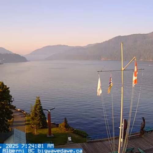 Port Alberni Harbour Quay Live Webcam, BC Canada