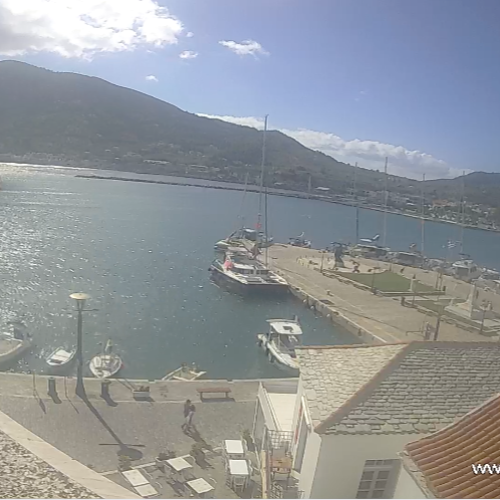 Skopelos Port Live Cam: Views of the Aegean Sea & Old Town