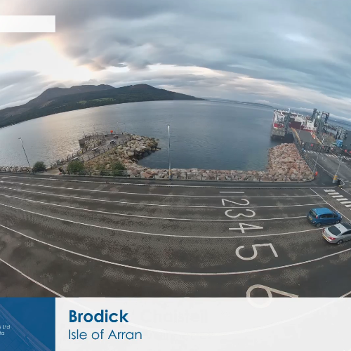 Live Brodick Ferry Terminal Webcam: Isle of Arran, Scotland