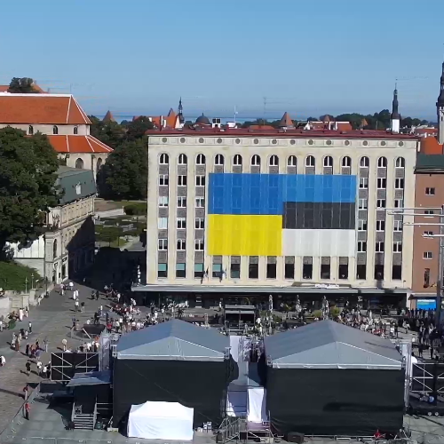Tallinn Freedom Square Live Webcam: Historic City Views, Estonia