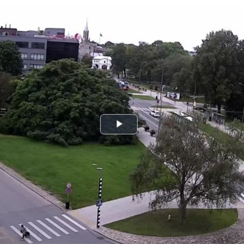 Live Webcam: Square of Roses in Liepāja, Latvia