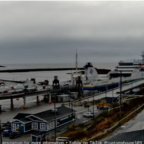 Live Webcam: Port aux Basques Ferry Terminal, Newfoundland