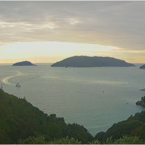 Live HD View: Gulf of La Spezia and Portovenere, Italy