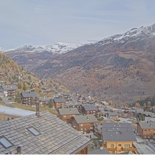 Grimentz Valais Live Webcam: Alpine Village & Mountain Views
