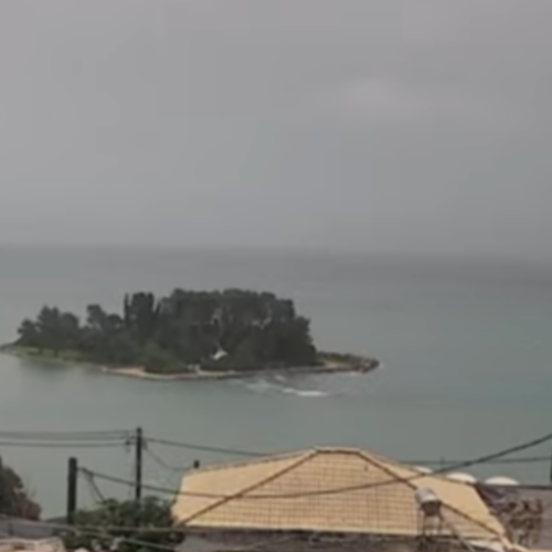 Corfu Mouse Island Live Webcam: Pontikonisi & Ionian Sea Views