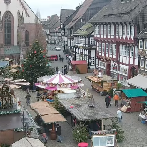 Einbeck Market Square Live Webcam: Historic German Town View