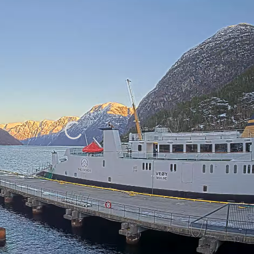 Geirangerfjord Cruise Port, Hellesylt Norway Webcam