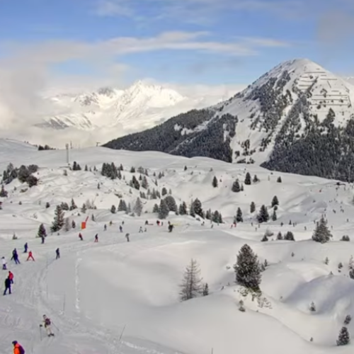Bergerie HD La Plagne Ski Resort Live Webcam, France