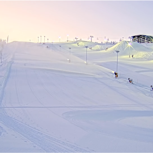 Levi Ski Resort Live Webcam: Glacier Express Slopes, Lapland, Finland