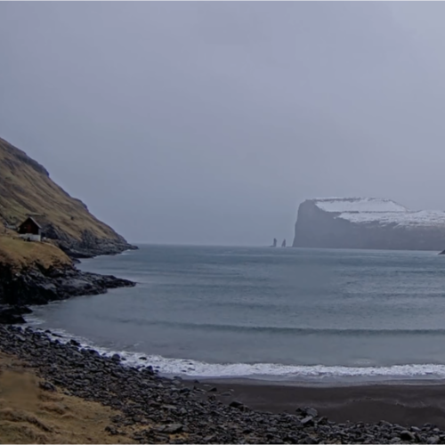 Tjørnuvík Live Webcam: Faroe Islands Coastal View
