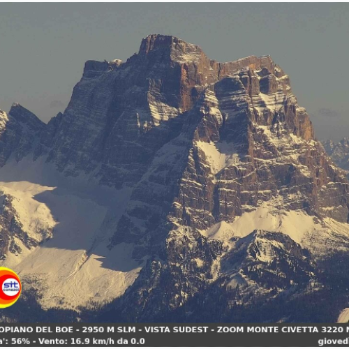 Sass Pordoi Live Webcam: Panoramic Dolomites Views from Altopiano del Boe