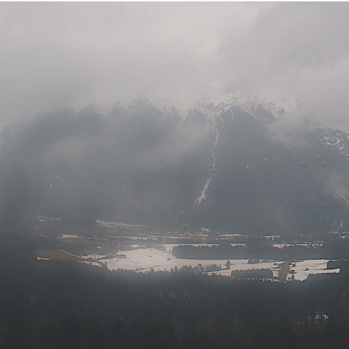 Mösern, Austria Live Webcam: Alpine Views of Hohe Munde & Seefeld