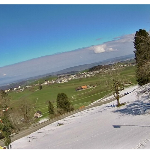 Menzingen, Switzerland Live Webcam: Alpine Foothills & Village View