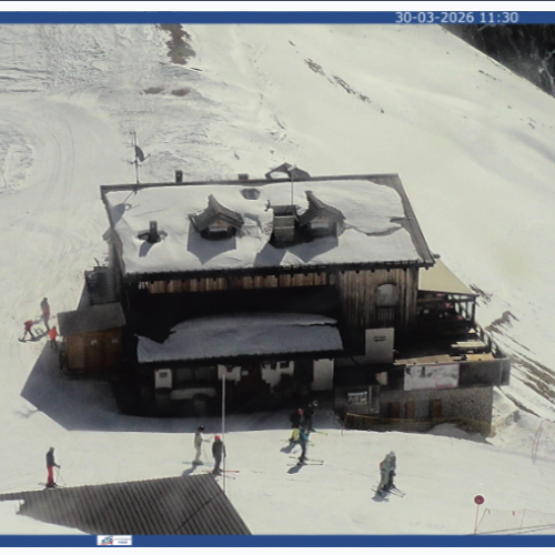 Rifugio Averau Live Webcam: Dolomites Skiing & Mountain Views