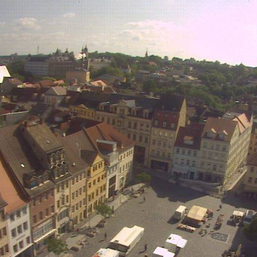 Altenburg Marktplatz Live Camera: View from the Town Hall