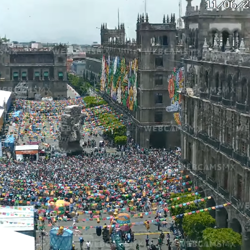 Panorámica del Zócalo de la Ciudad de México