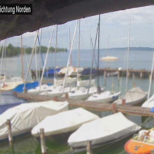 Tutzing Marina Live View, Bavaria, Germany