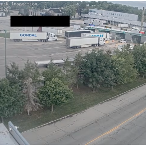 Fort Erie Peace Bridge Live Truck Inspection Camera