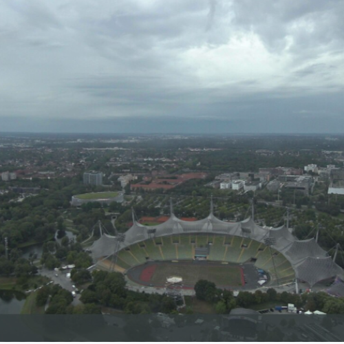 Munich Olympic Tower Live Webcam: Panoramic Views of Olympiapark