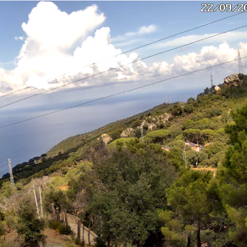 Gibilmanna Hills Live Camera: Panoramic View of the Cefalù Coast