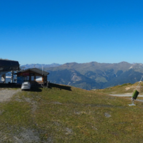 Courchevel Le Signal Live Webcam: Panoramic Views of Mont Blanc