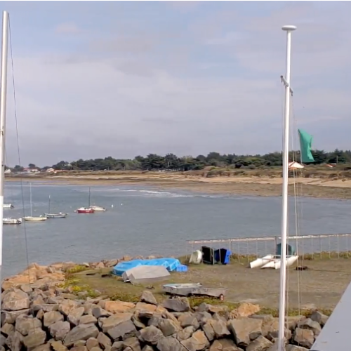 Préfailles Pointe Saint-Gildas Live Webcam: Brittany Coastal View