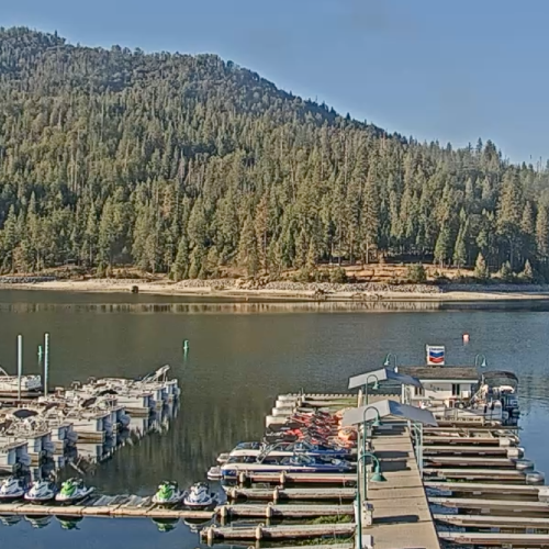 Bass Lake California Live Webcam: Marina & Mountain Views