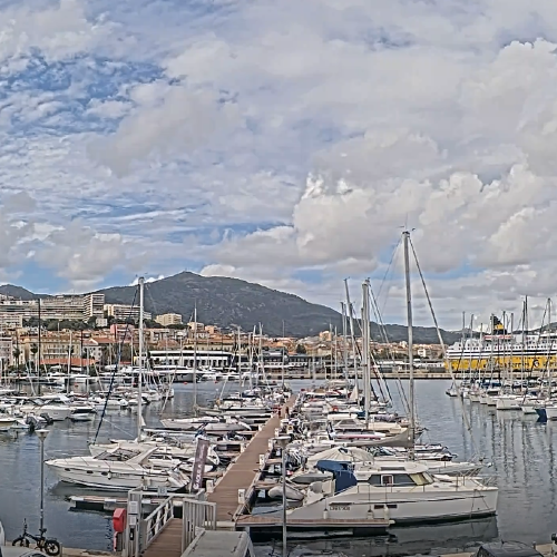 Ajaccio Port Live Webcam: Corsica’s Historic Marina & Riviera Coastline