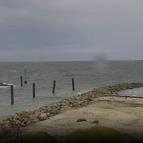 Damp North Sea Live Webcam: German Coastline & Ocean Views