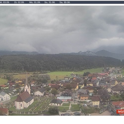 Adnet, Austria Live Webcam: Wandschützenhütte Village & Mountain Views
