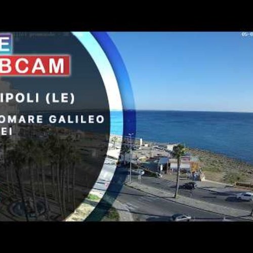 Gallipoli Lungomare Galileo Galilei Live Webcam: Seafront Views