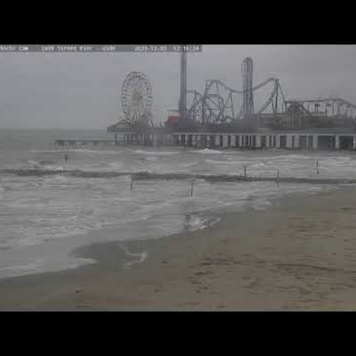 Murdoch's Galveston Seawall Live Cam: Pleasure Pier & Gulf Views